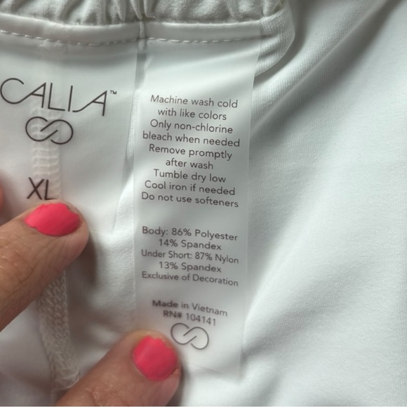 Calia Mid Rise Relaxed Fit Skort - Picture 2 of 7